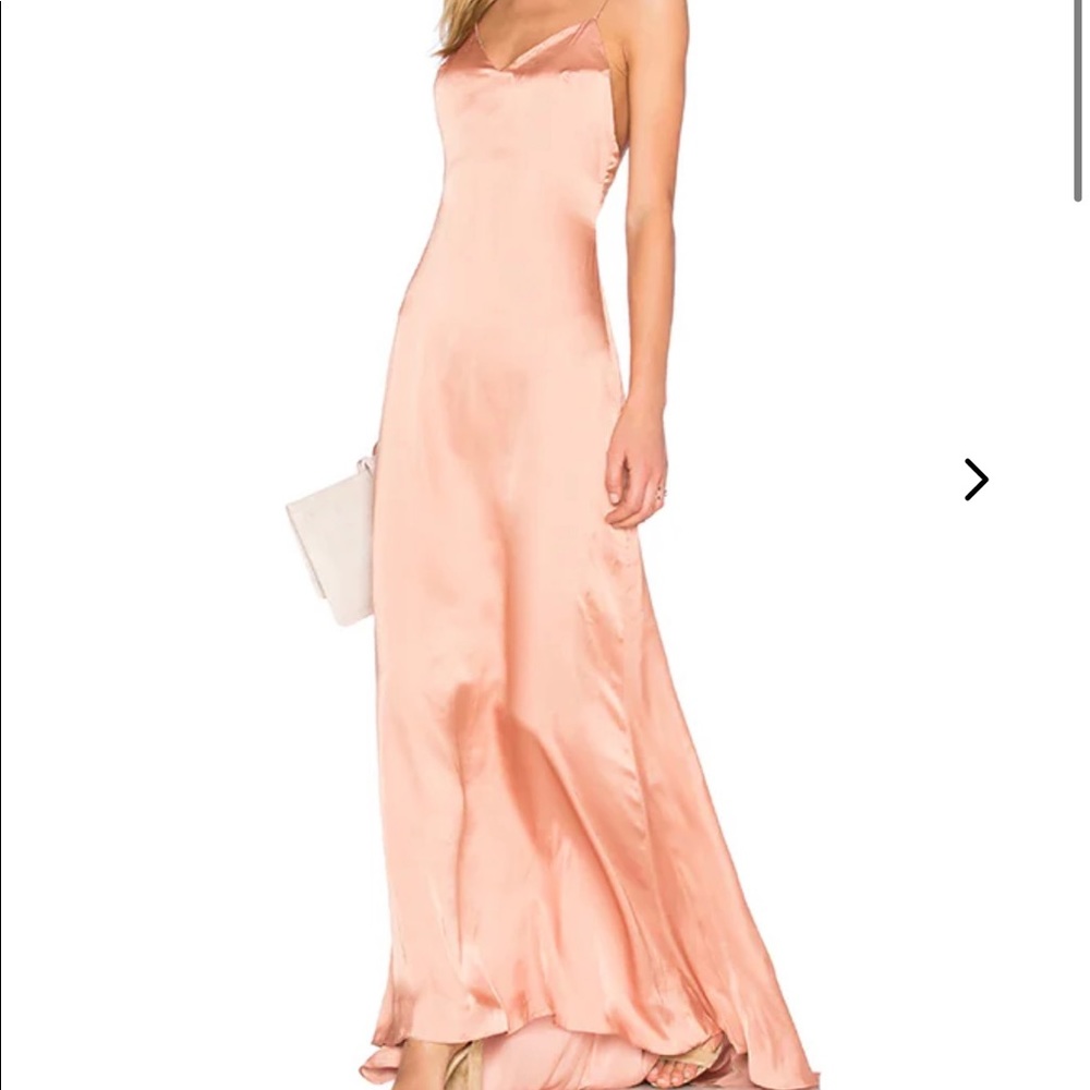 Lovers and friends long silk dress